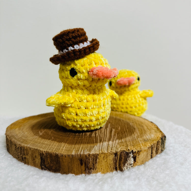 YELLOW DUCK WITH BROWN HAT