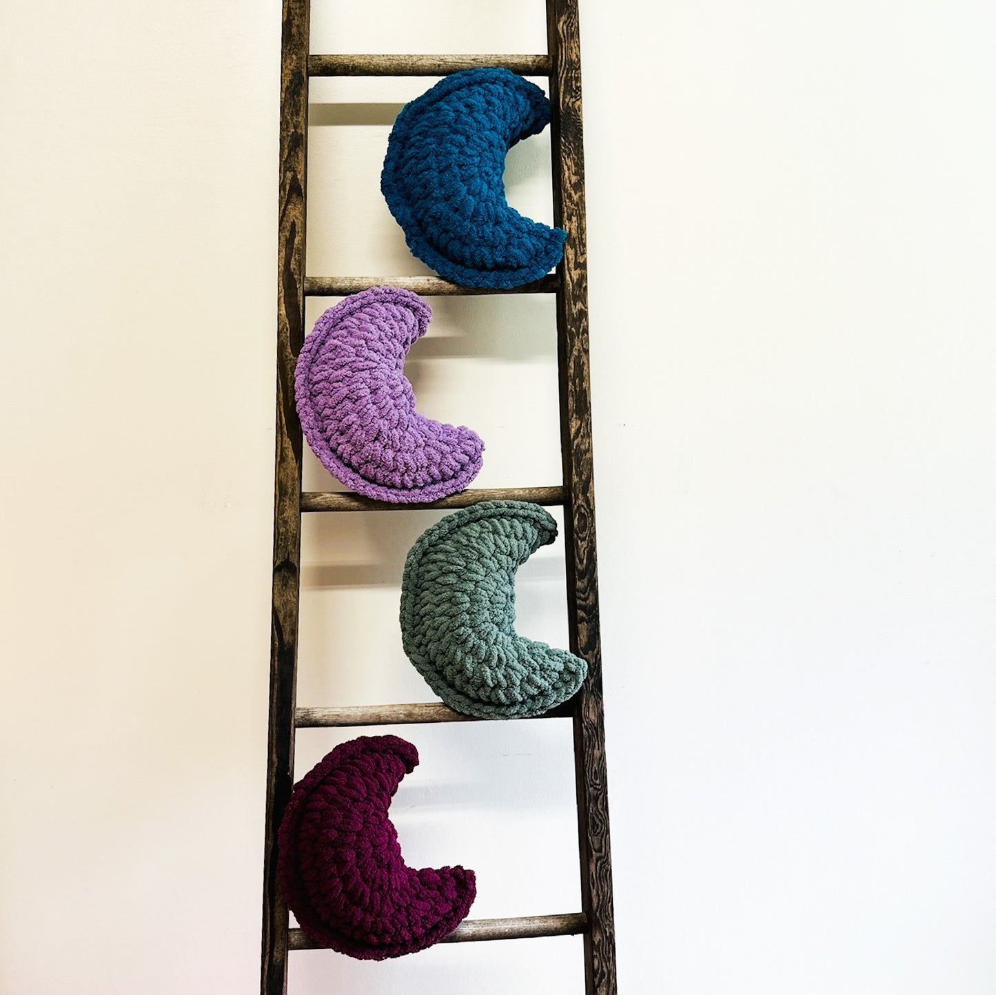 Handmade Boho Moon Pillow