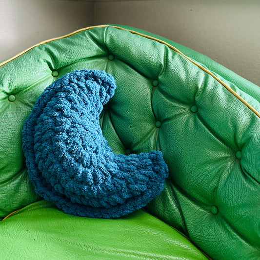 Handmade Boho Moon Pillow