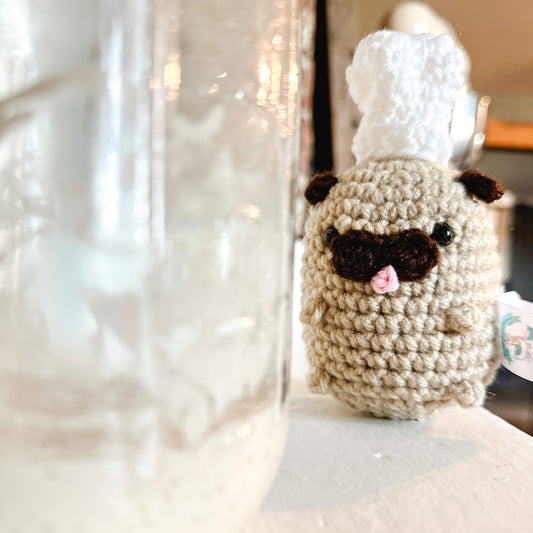 Potato Pug with Chef Hat