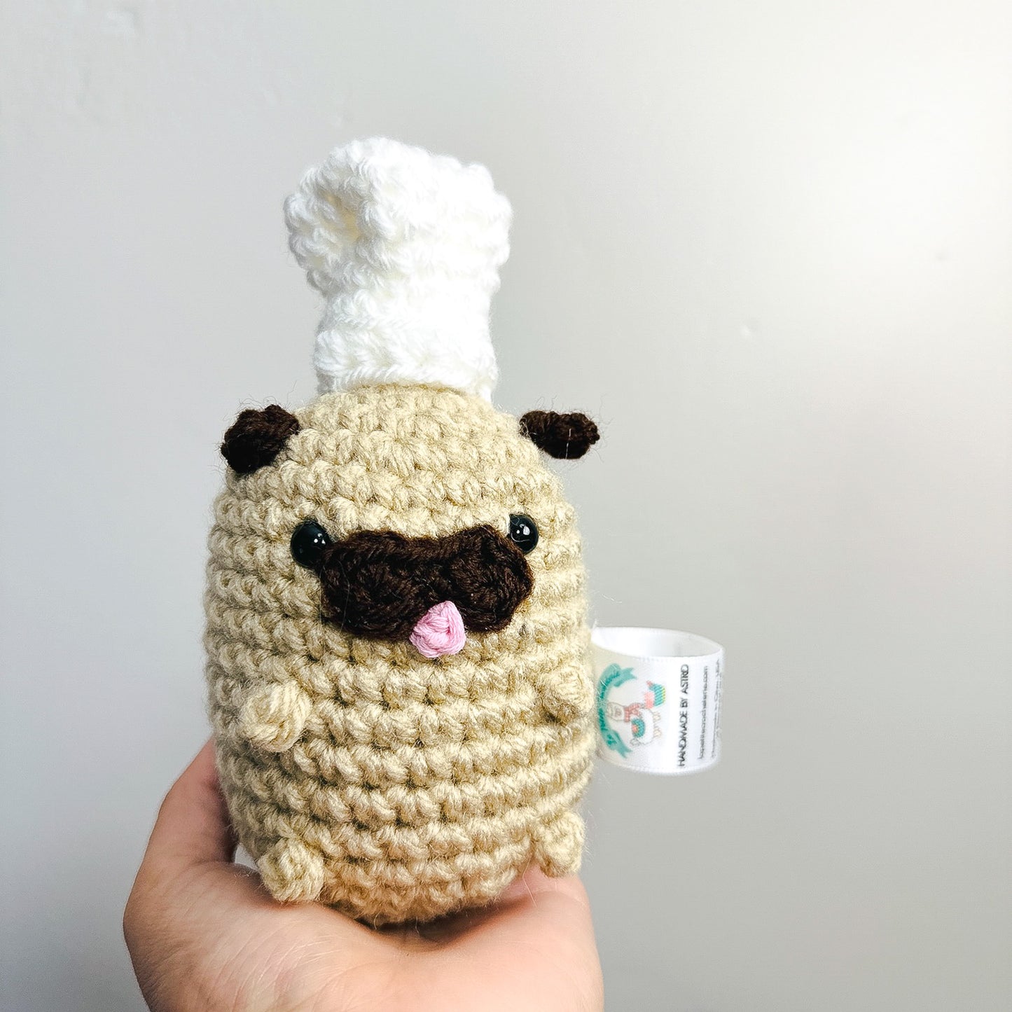 Potato Pug with Chef Hat