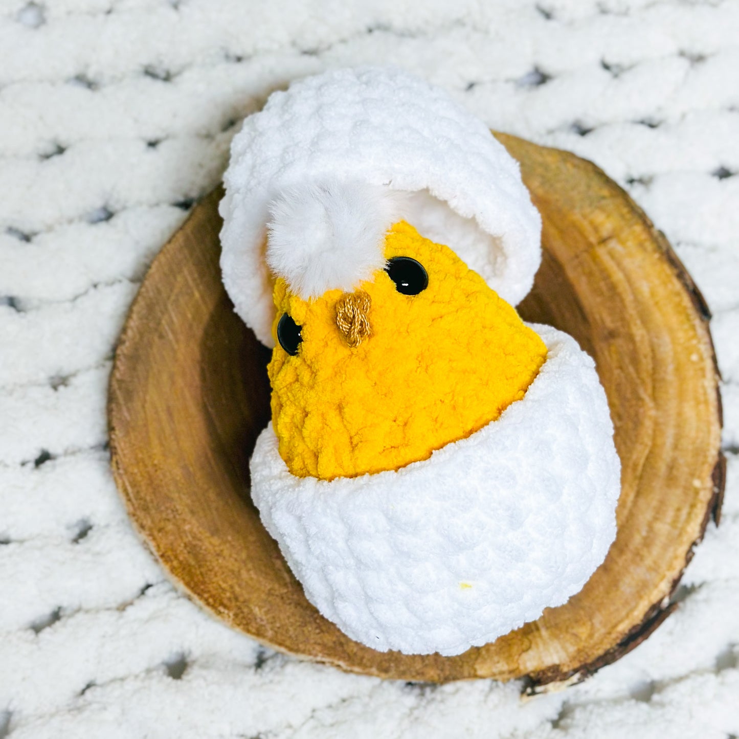 Crochet Hatching Chick Stuffed Animal