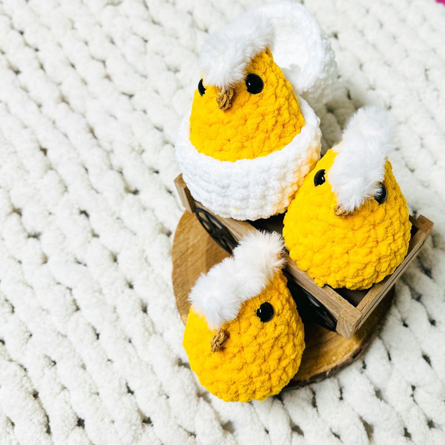 Crochet Hatching Chick Stuffed Animal