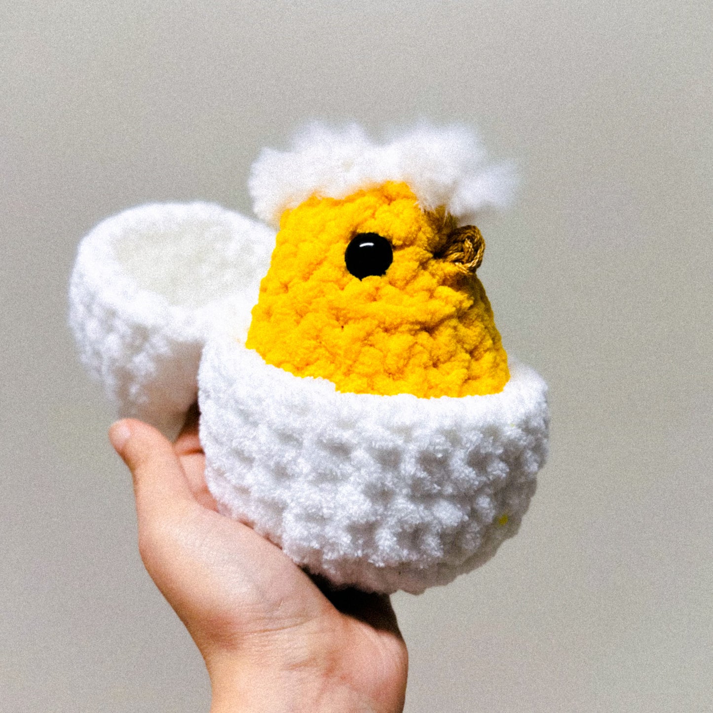 Crochet Hatching Chick Stuffed Animal