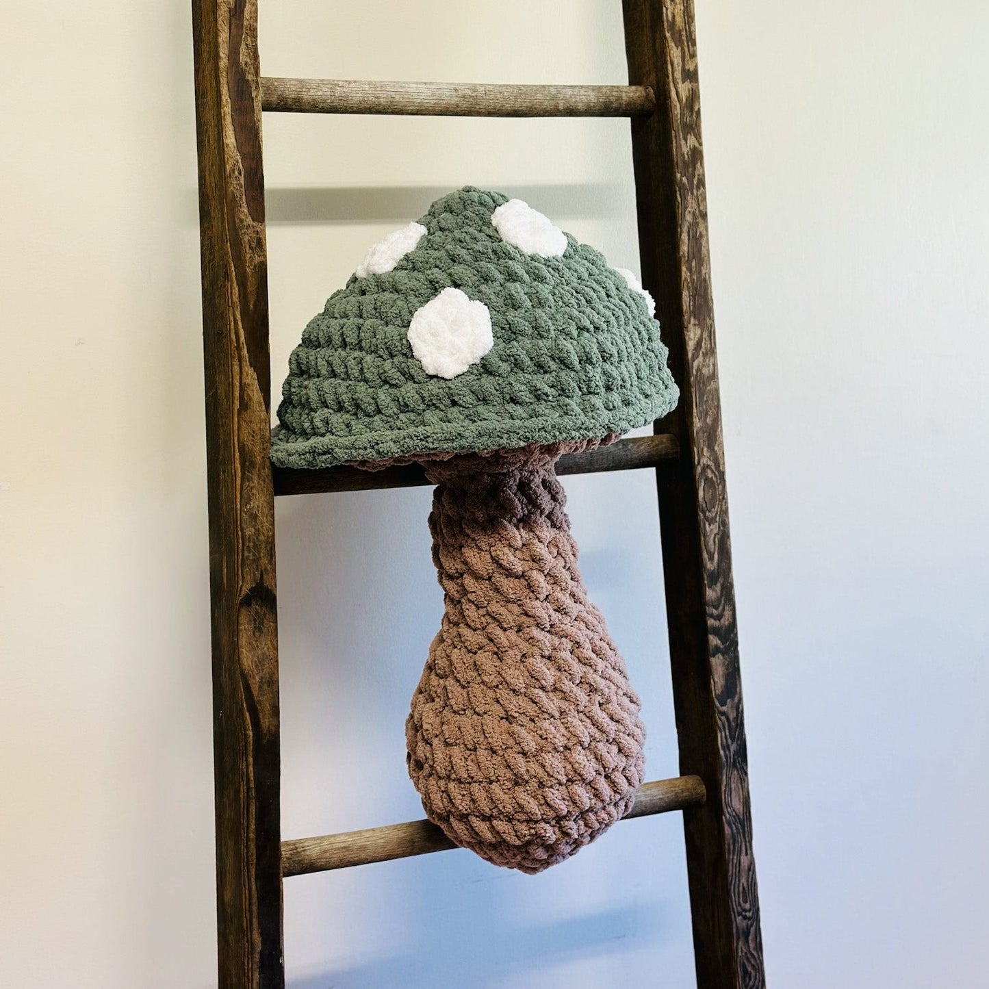 Big Green Mushroom Pillow