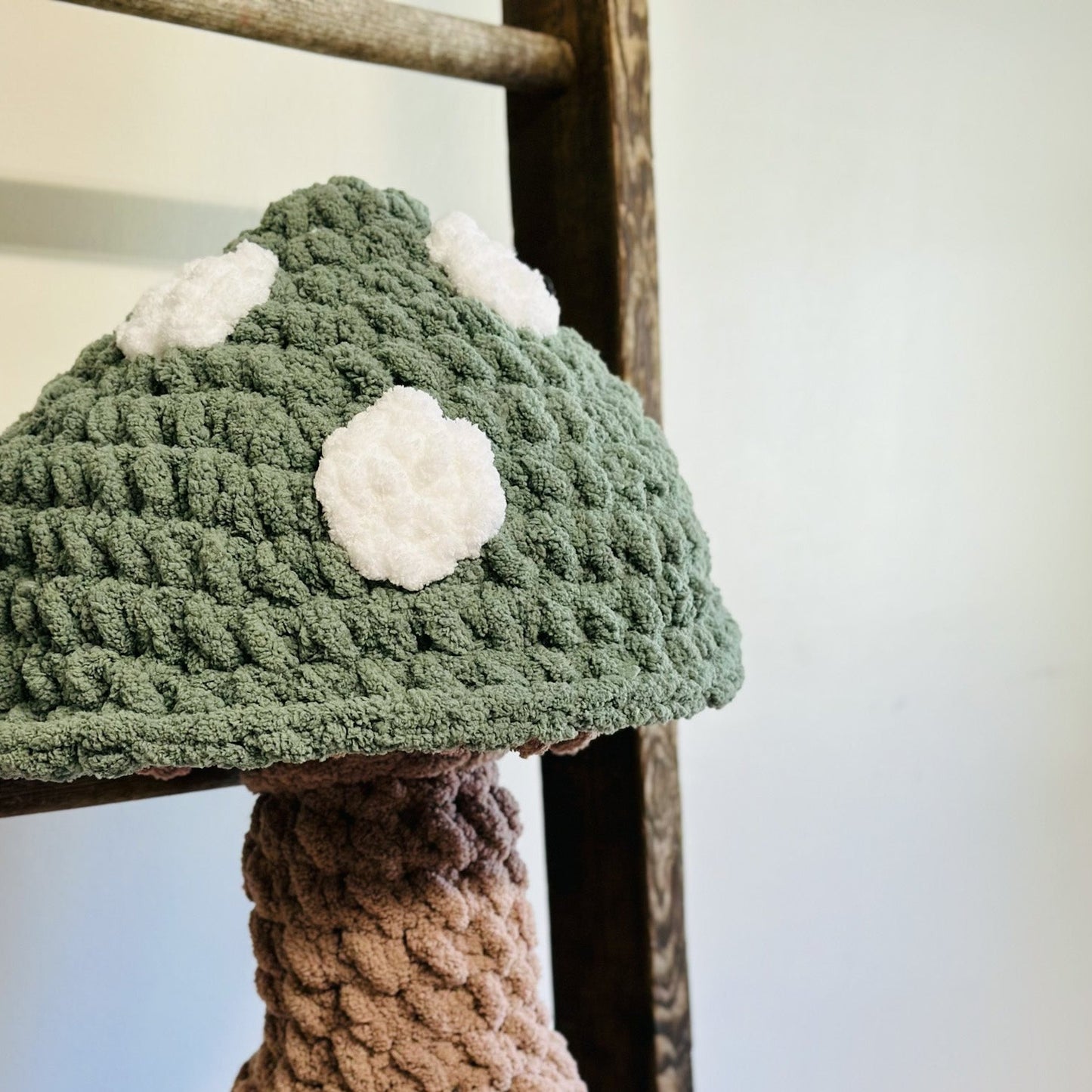 Big Green Mushroom Pillow