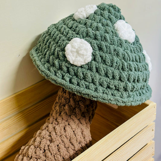 Big Green Mushroom Pillow