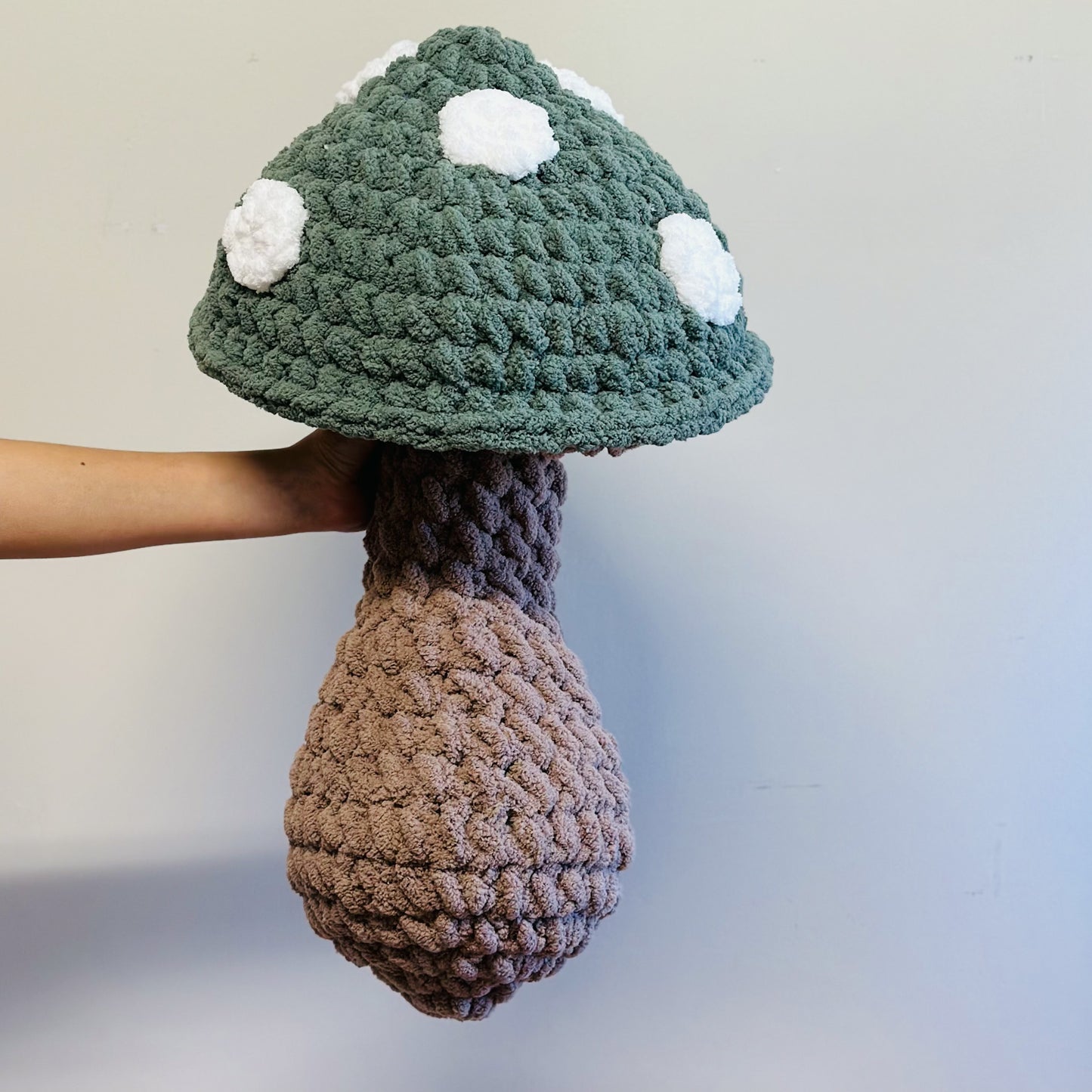 Big Green Mushroom Pillow