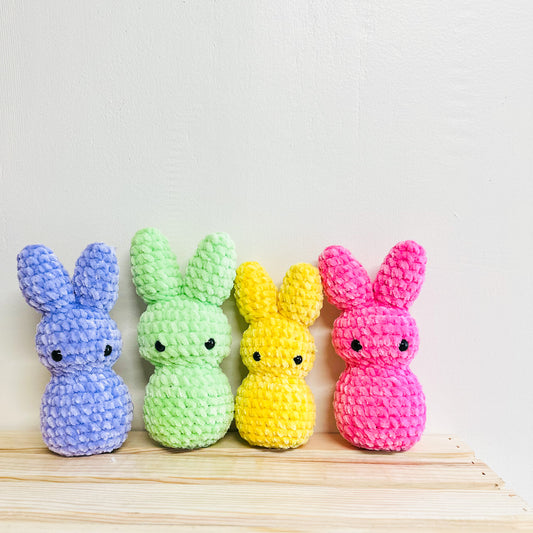 Crochet Colorful Easter Peeps Stuffed Animals