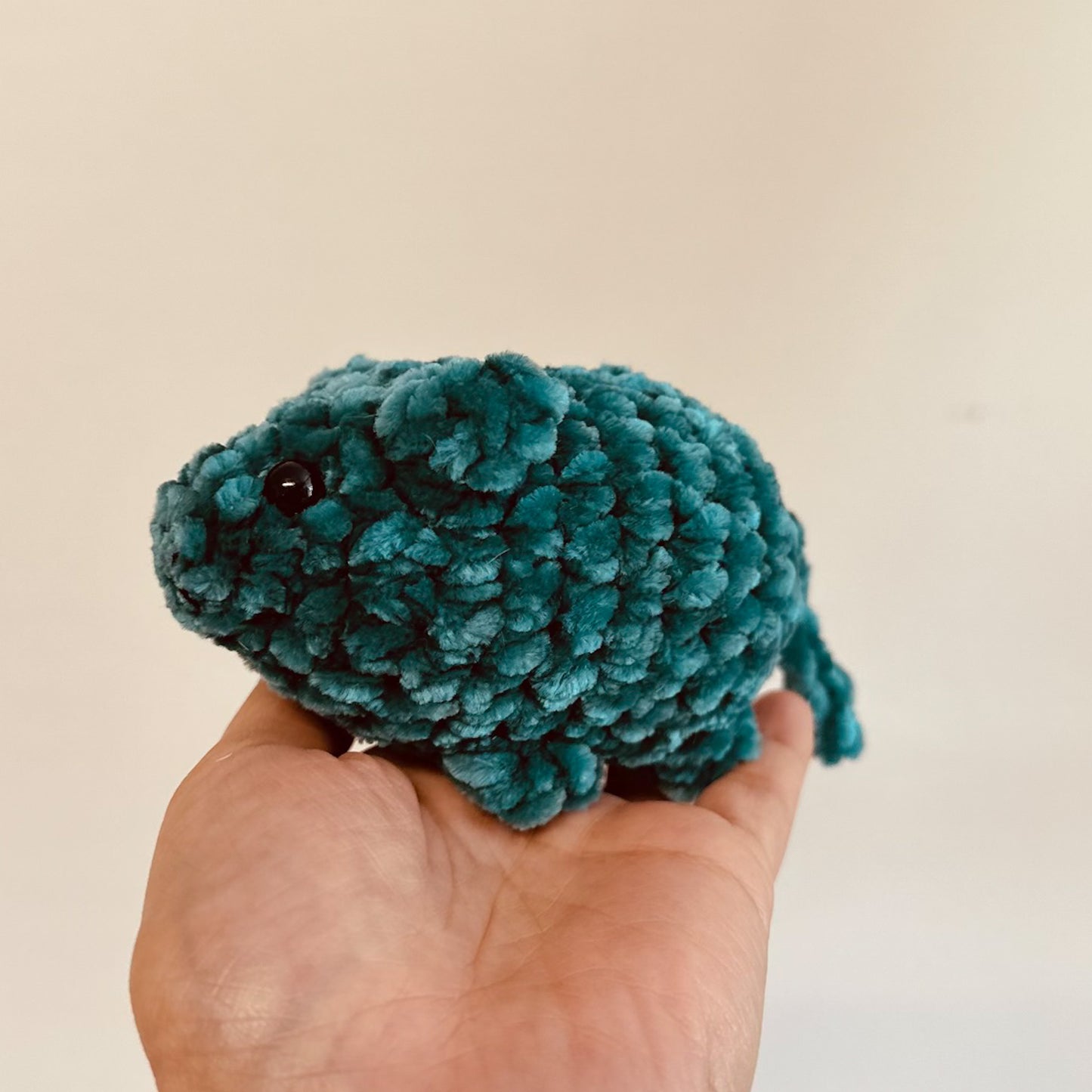 Crochet Velvet Mini Pig Stuffed Animal
