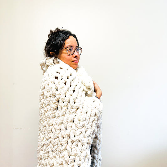 Hand Knit Chunky Blanket Workshop