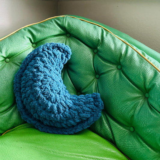 Crochet Boho Moon Pillow