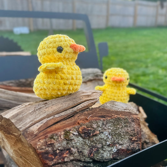 Crochet Yellow Duck Plushie