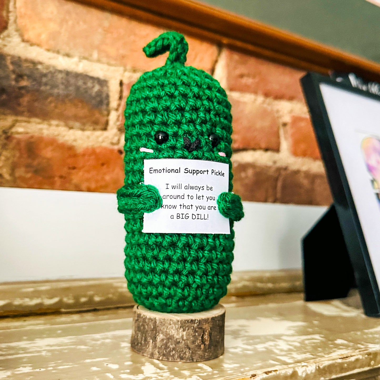 Crochet Emotional Support Pickle