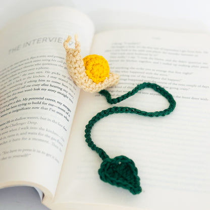 Crochet Snail Bookmark