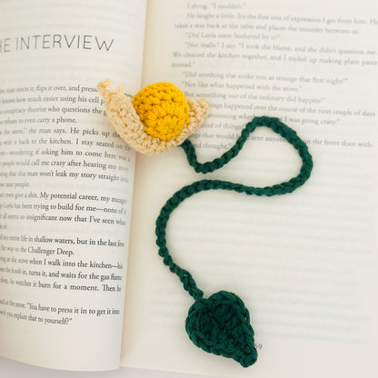 Crochet Snail Bookmark