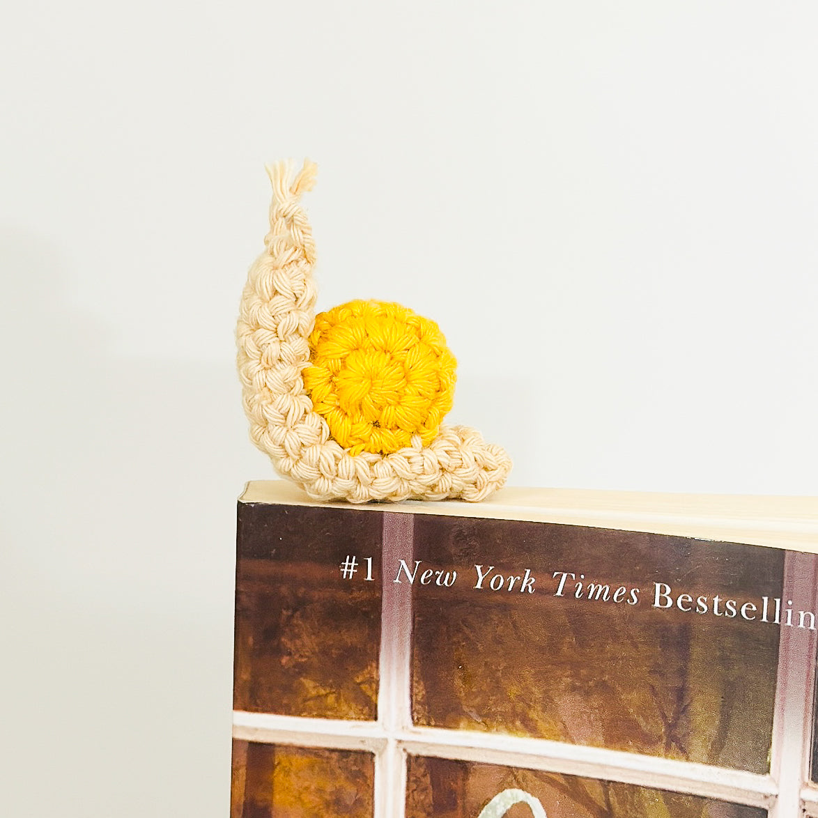 Crochet Snail Bookmark