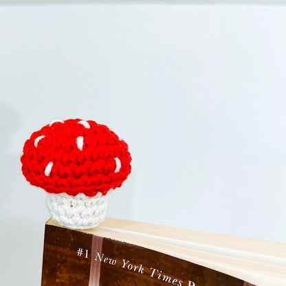 Crochet Mushroom Bookmark