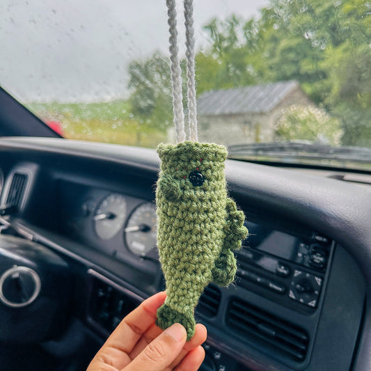 crochet bass for car mirror