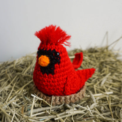 Crochet Red Cardinal Bird Stuffed Animal