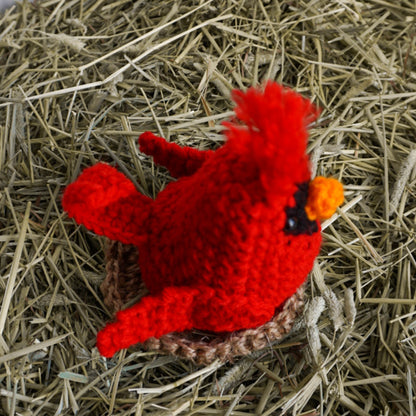 Crochet Red Cardinal Bird Stuffed Animal