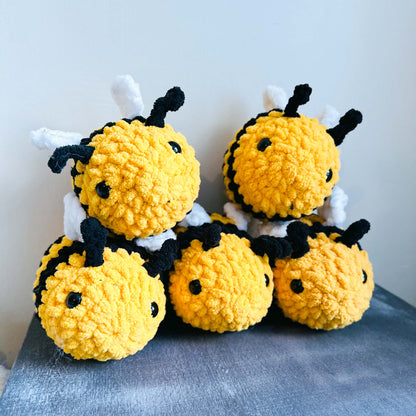 Crochet Black and Yellow Bee Stuffed Animal