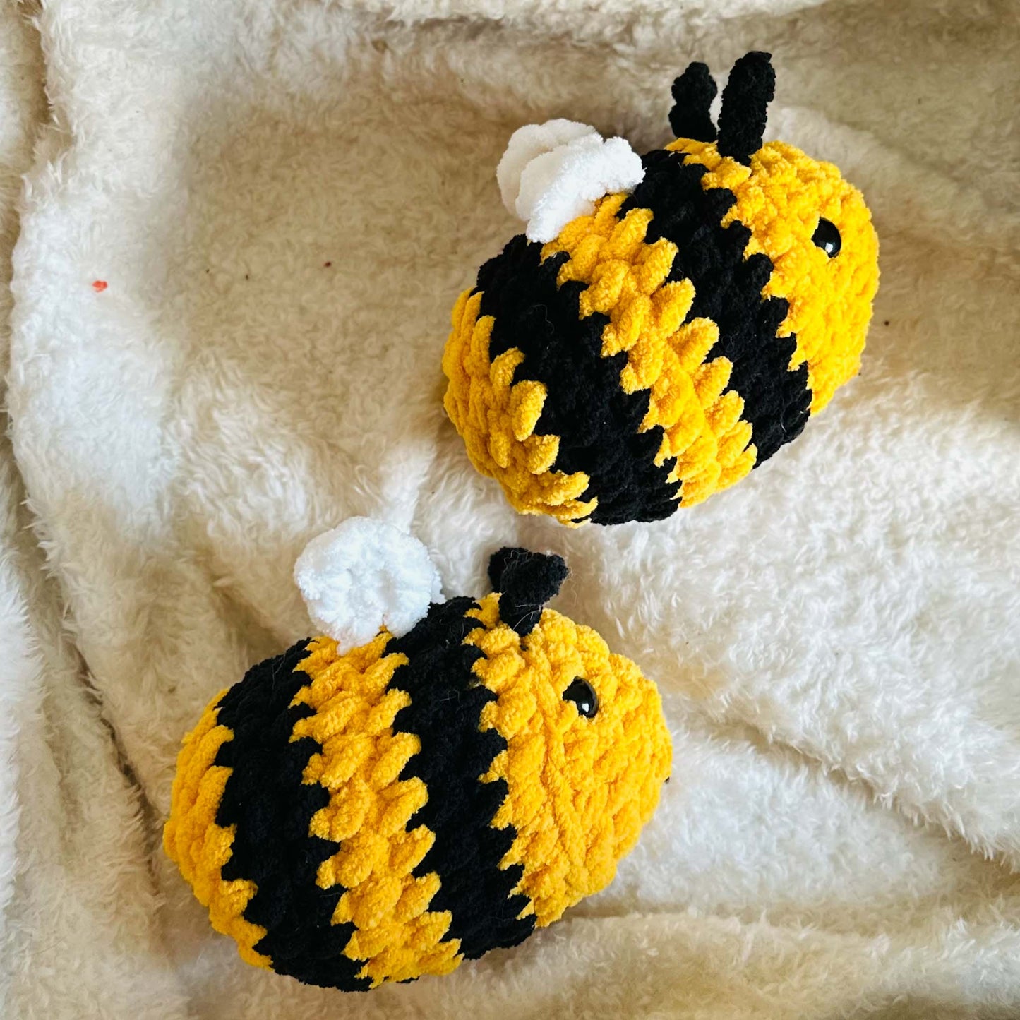 Crochet Black and Yellow Bee Stuffed Animal
