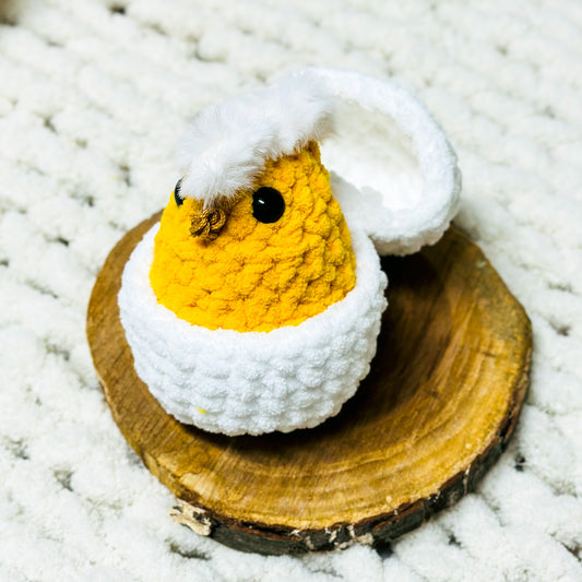 Crochet Hatching Chick Stuffed Animal