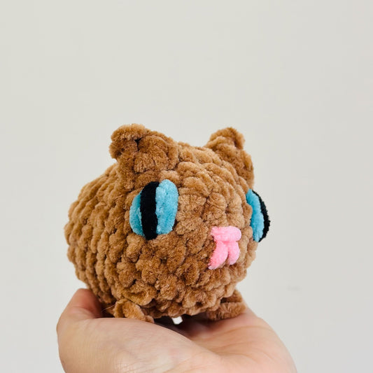 Crochet Brown Cat Stuffed Animal