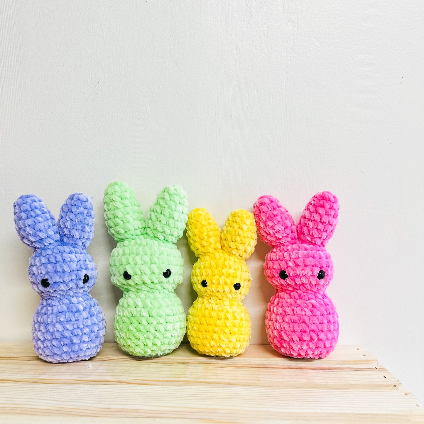 Crochet Colorful Easter Peeps Stuffed Animals